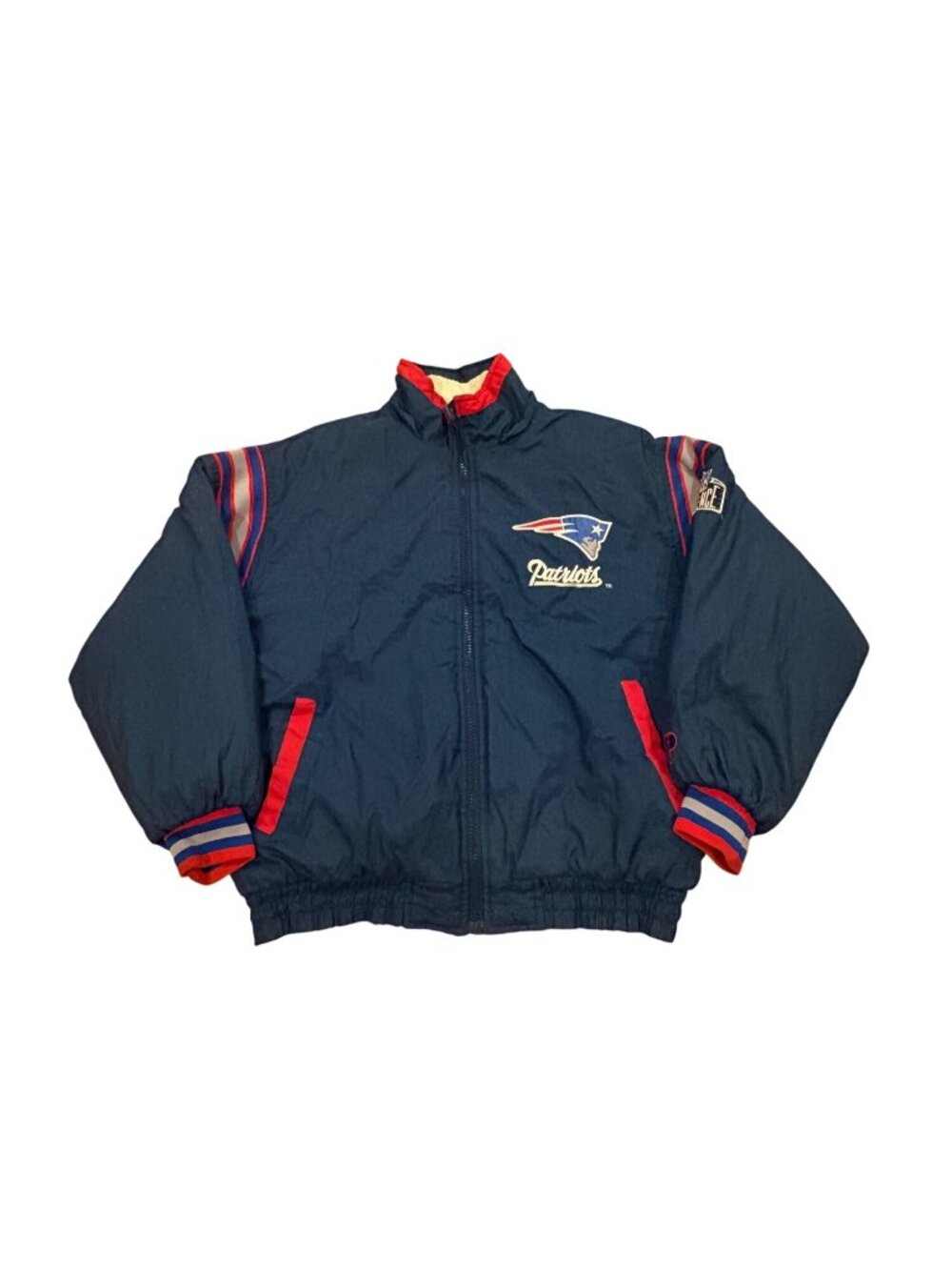 Vintage 90s Pro Player New England Patriots Reversible NFL Puffer Jacket Medium
